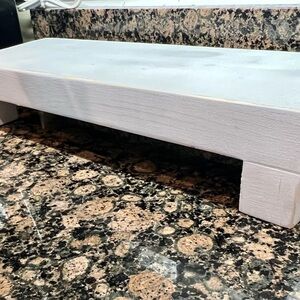 White Wooden Riser Stand